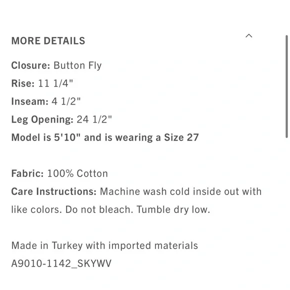 Agolde Parker Long Short in Skywave - Picture 9 of 10